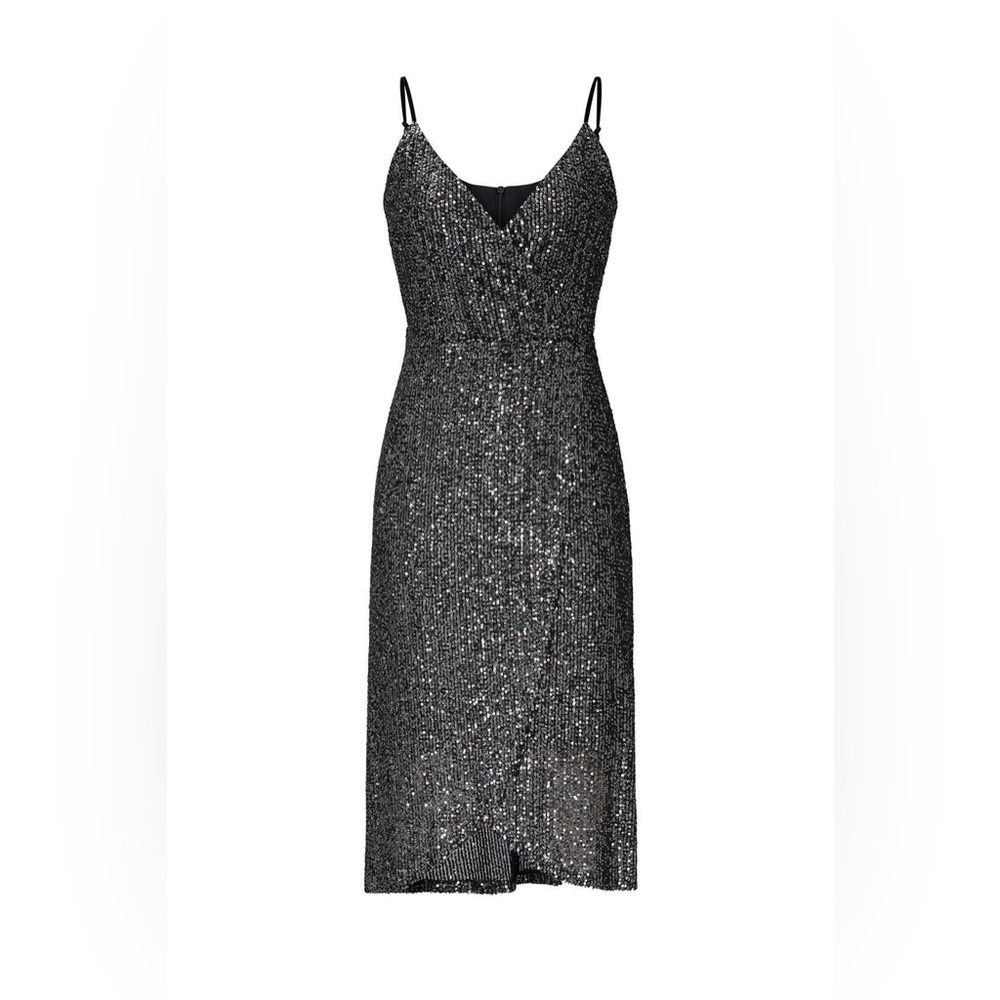 BLACK SEQUIN DRESS SPARKLY DRESS NEW YEARS CHRISTMAS EVENTS PARTY DRESS